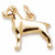 Rottwieler charm in Yellow Gold Plated hide-image