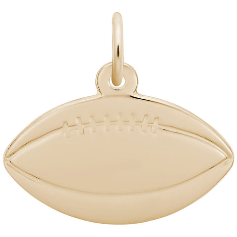 Football Charm in Yellow Gold Plated