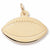 Football charm in Yellow Gold Plated hide-image