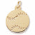 Baseball charm in Yellow Gold Plated hide-image
