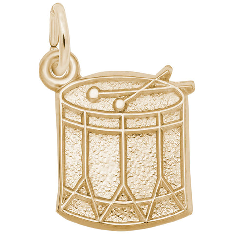 Drum Charm In Yellow Gold