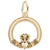 Claddagh Charm in Yellow Gold Plated