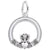 Claddagh Charm In Sterling Silver