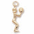 Female Basketball Player Charm in 10k Yellow Gold hide-image