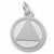 Aa Symbol charm in 14K White Gold hide-image