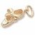 Tap Shoe charm in Yellow Gold Plated hide-image