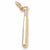 Baseball Bat charm in Yellow Gold Plated hide-image