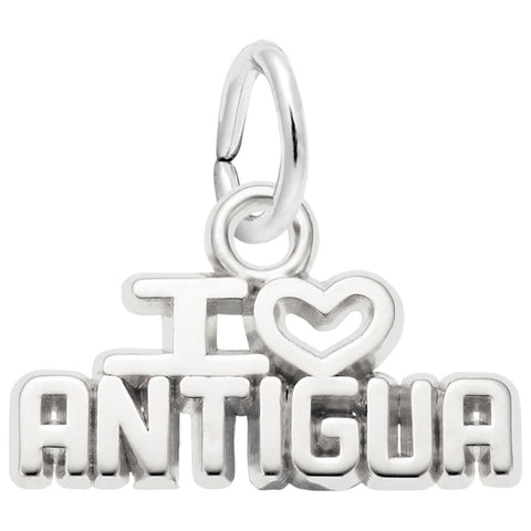Antigua Charm In 14K White Gold