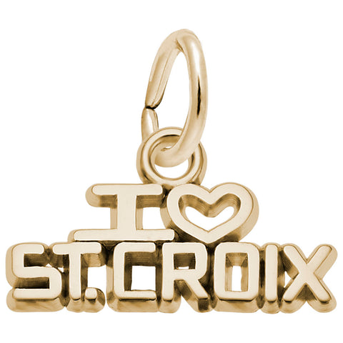 St.Croix Charm In Yellow Gold