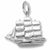 Sailboat charm in Sterling Silver hide-image