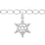 Snowflake Charm and Bracelet Set in Sterling Silver