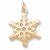 Snowflake charm in Yellow Gold Plated hide-image