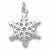 Snowflake charm in Sterling Silver hide-image