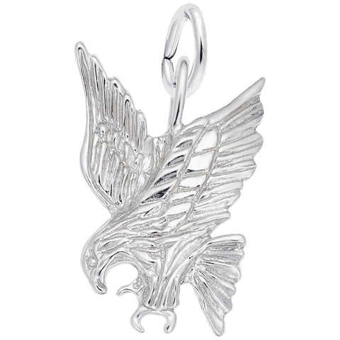 Eagle Charm In Sterling Silver