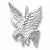 Eagle charm in 14K White Gold hide-image