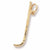 Field Hockey charm in Yellow Gold Plated hide-image