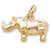Rhino charm in Yellow Gold Plated hide-image