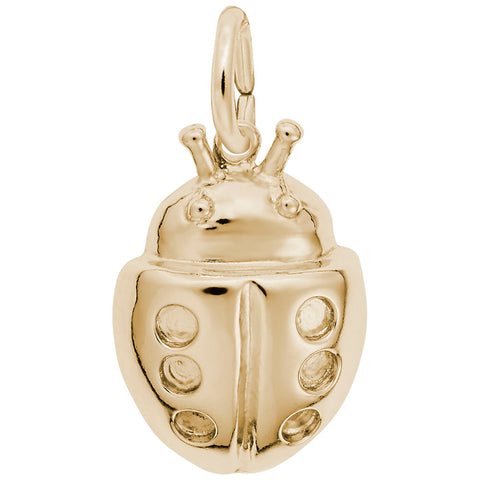 Ladybug Charm in Yellow Gold Plated