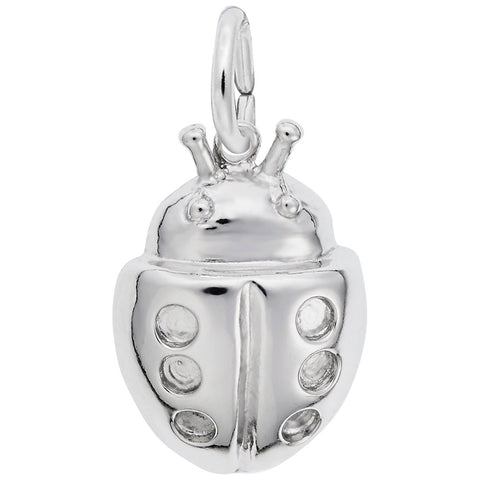 Ladybug Charm In Sterling Silver