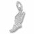 Winged Shoe charm in Sterling Silver hide-image