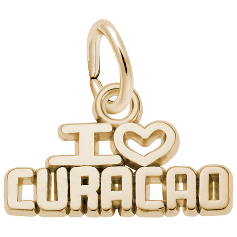 Curcao Charm in Yellow Gold Plated