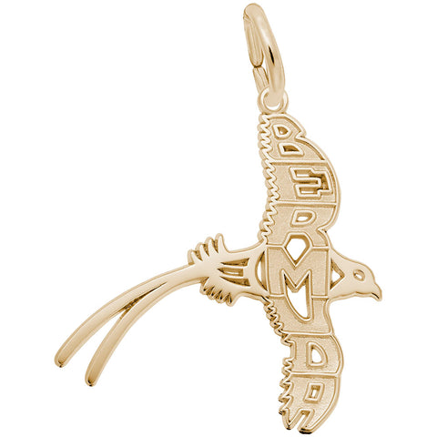 Bermuda Longtail Large Charm in Yellow Gold Plated