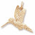 Hummingbird charm in Yellow Gold Plated hide-image