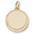 Round Disc charm in Yellow Gold Plated hide-image