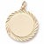 Round Disc charm in Yellow Gold Plated hide-image
