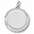 Round Disc charm in 14K White Gold hide-image