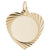 Heart Disc Charm In Yellow Gold