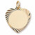 Heart Disc charm in Yellow Gold Plated hide-image