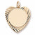 Heart Disc Charm in 10k Yellow Gold hide-image