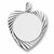 Heart Disc charm in Sterling Silver hide-image