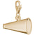 Megaphone Charm In Yellow Gold