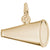 Megaphone Charm In Yellow Gold