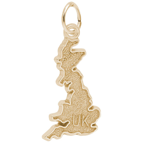 Uk Charm in Yellow Gold Plated