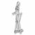 Cross Country Skis charm in Sterling Silver hide-image