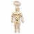 Wrestler charm in Yellow Gold Plated hide-image