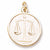 Scales Of Justice Charm in 10k Yellow Gold hide-image