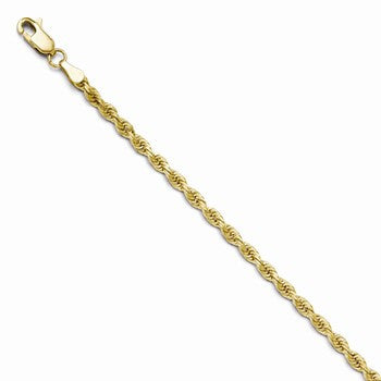10K Yellow Gold Diamond-Cut Rope Chain