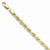 10K Yellow Gold Diamond-Cut Rope Chain Bracelet