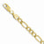 10K Yellow Gold Concave Figaro Bracelet