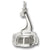 Ski Tram Small charm in Sterling Silver hide-image