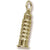 Leaning Tower Of Pisa charm in Yellow Gold Plated hide-image