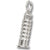 Leaning Tower Of Pisa charm in 14K White Gold hide-image