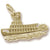 Riverboat charm in Yellow Gold Plated hide-image