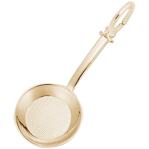 Frying Pan Charm in Yellow Gold Plated