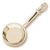 Frying Pan charm in Yellow Gold Plated hide-image