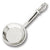 Frying Pan charm in 14K White Gold hide-image